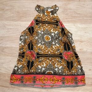 LAUNDRY by Shelli Segal High Neck Sleeveless Blouse